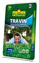 FLORIA TRAVIN Trvnkov hnojivo s inkem proti plevelu 3 v 1 -  20 kg