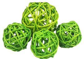 Vnon Dekorace Lata Ball zelen 4 cm  4 kusy