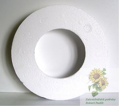 Polystyrenový kruh  25cm půlené