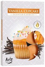 Bispol Svíčka čajová Vanilka cupcake 6ks