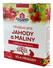 Hnojivo Rosteto s ediovou moukou - jahody a maliny 1 kg