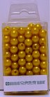 Oasis dekorační perly 8mm 144 ks žluté